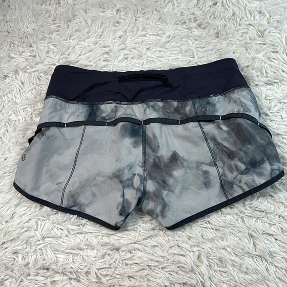 🔥$SALE$🔥 Lululemon Run: Speed Short White Coal Tinted Canvas Super / Black - Picture 5 of 7
